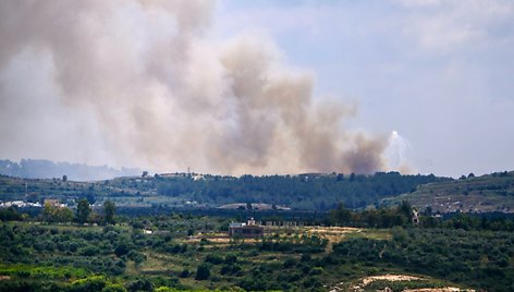 „Hezbollah“ po lauko vado nužudymo teigė sudavusi smūgį Izraeliui / - / AFP