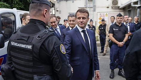 Emmanuel Macron lankėsi Naujojoje Kaledonijoje. / LUDOVIC MARIN-POOL/SIPA / LUDOVIC MARIN-POOL/SIPA