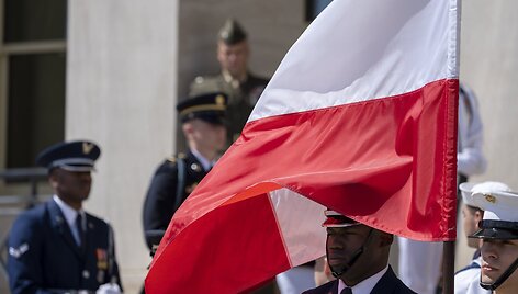 Austinas - JAV ir Lenkijos ry&scaron;ys. / Alex Brandon / AP