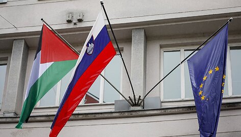 Slovėnija palaiko Palestinos valstybingumą. /  / AP