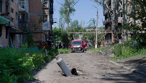 Žiniasklaida: per Ukrainos drono smūgį žuvo rusų žurnalistas / DAVE CLARK / AFP