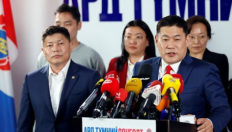 Mongolijos Ministras Pirmininkas Oyun-Erdene Ulaanbaatare. / Rentsendorj Bazarsukh / REUTERS