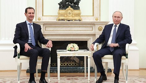 Putin ir Assad susitinka Maskvoje. / Valeriy Sharifulin / via REUTERS