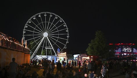 Rytų Vokietijoje užsiliepsnojus apžvalgos ratui sužeisti mažiausiai 23 žmonės / Heiko Rebsch / AP