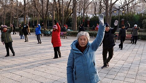 Senjorai &scaron;oka parke Pekine. / Tingshu Wang / REUTERS