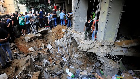 Per Izraelio smūgį Beirute žuvusiųjų skaičius i&scaron;augo iki 31 / Stringer / dpa/picture-alliance