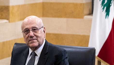 Najib Mikati - Libano politikos lyderis. / Hannes P Albert / dpa/picture-alliance