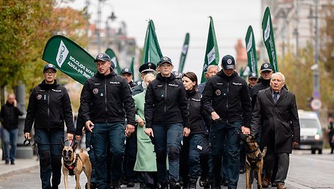 Policijos bendruomenes eitynes Vilniuje / Lukas Balandis/BNS nuotr.