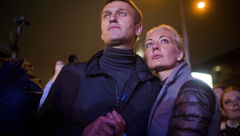 Aleksejus Navalnas ir Julija Navalnaja / Evgeny Feldman / AP