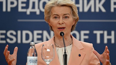 Europos Komisijos (EK) pirmininkė Ursula von der Leyen / ANDREJ ISAKOVIC / AFP