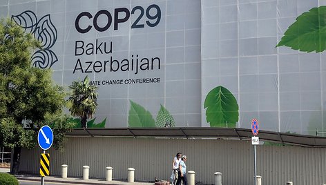 Azerbaidžane vyks Jungtinių Tautų (JT) klimato kaitos konferencija  COP29 / TOFIK BABAYEV / AFP