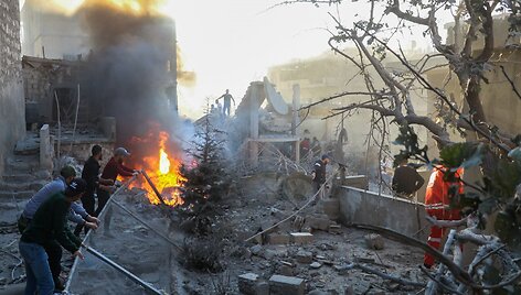 Smūgiai Baalbeko miestui / NIDAL SOLH / AFP