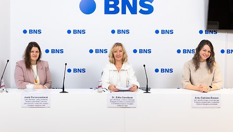 Spaudos konferencijoja „Mitybos nepakankamumas Lietuvoje: problemos mastas / Greta Skaraitienė/BNS nuotr.