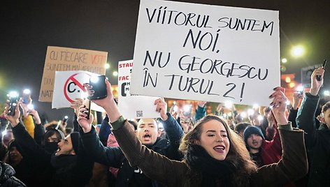 Protestai Rumunijoje / DANIEL MIHAILESCU / AFP