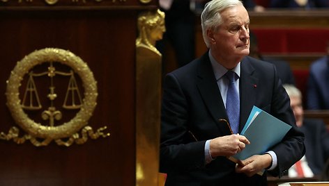 Prancūzijos ministras pirmininkas Michelis Barnier / ALAIN JOCARD / AFP