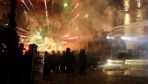 Protestai Sakartvele / GIORGI ARJEVANIDZE / AFP