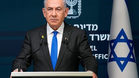 Izraelio ministras pirmininkas Benjaminas Netanyahu / OHAD ZWIGENBERG / AFP