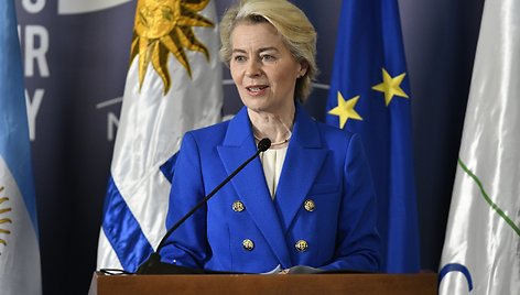 Europos Komisijos (EK) pirmininkė Ursula von der Leyen / Santiago Mazzarovich / dpa/picture-alliance