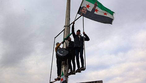 Sirai iškėlė vėliavą / AAREF WATAD / AFP