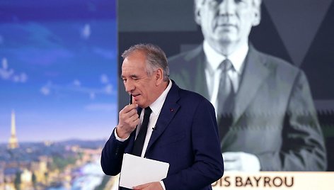 Naujasis Prancūzijos ministras Francois Bayrou / VALENTINE CHAPUIS / AFP