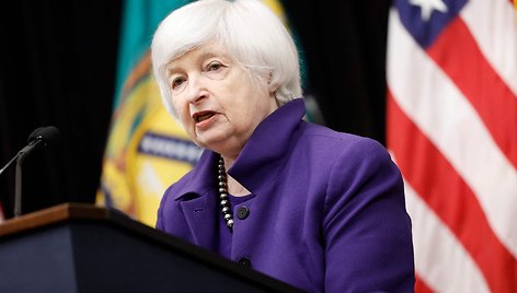 JAV iždo sekretorė Janet Yellen / ANNA MONEYMAKER / Getty Images via AFP