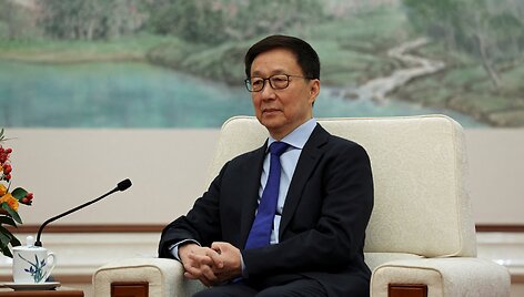 Kinijos viceprezidentas Han Zhengas / Florence Lo / REUTERS