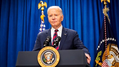 Kadenciją baigiantis JAV prezidentas Joe Bidenas / Nathan Howard / REUTERS