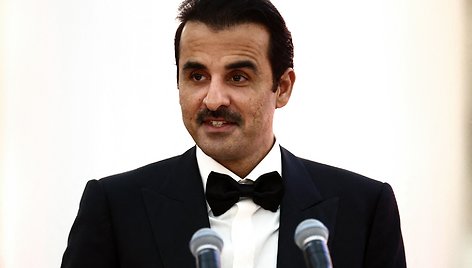 Kataro emyras šeichas Tamimas bin Hamadas al Thani / HENRY NICHOLLS / AFP