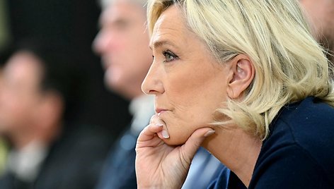 Prancūzų kraštutinių dešiniųjų lyderė Marine Le Pen / BERTRAND GUAY / AFP