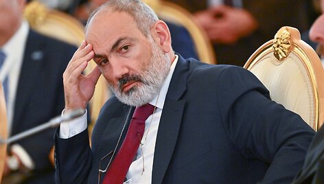 Armėnų ministras pirmininkas Nikolas Pa&scaron;inianas / IMAGO/Kristina Kormilitsyna / IMAGO/SNA