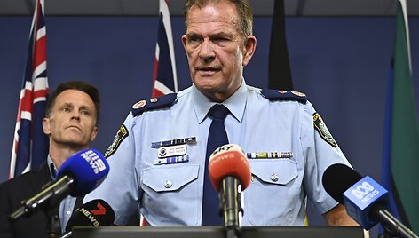 Naujojo Pietų Velso valstijos policijos komisaro pavaduotojas Davidas Hudsonas / STEVEN SAPHORE / AP