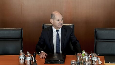 Vokietijos kancleris Olafas Scholzas / Ebrahim Noroozi / AP