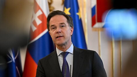 NATO vadovas Markas Rutte / Radovan Stoklasa / REUTERS