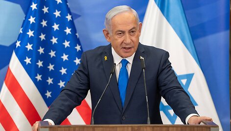 Benjaminas Netanyahu / Ohad Zwigenberg/POOL/SIPA / Ohad Zwigenberg/POOL/SIPA