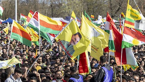 Kurdų protestas Vokietijoje / Helmut Fricke / dpa/picture-alliance