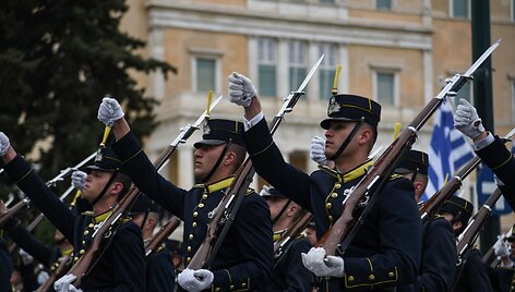 Graikijos kariuomenė parado metu / Konstantinos Galanis / ZUMAPRESS.com
