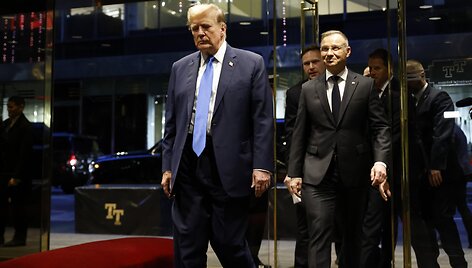 Donaldas Trumpas ir Andrzejus Duda / Stefan Jeremiah / AP