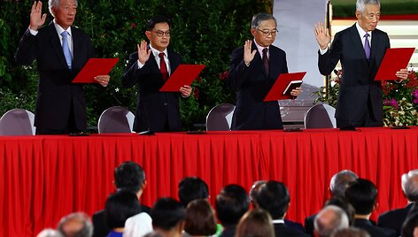 Singapūro ministrai / Edgar Su / REUTERS