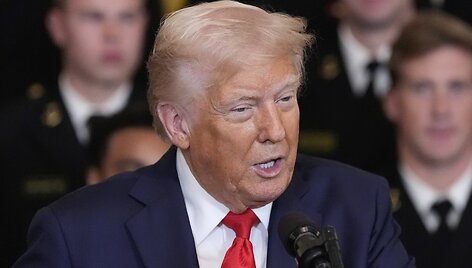 JAV prezidentas Donaldas Trumpas / Alex Brandon / AP