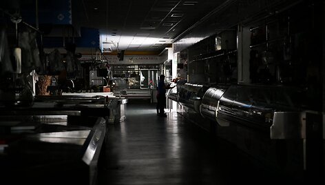 Be elektros likusi parduotuvė Ispanijoje / MIGUEL RIOPA / AFP