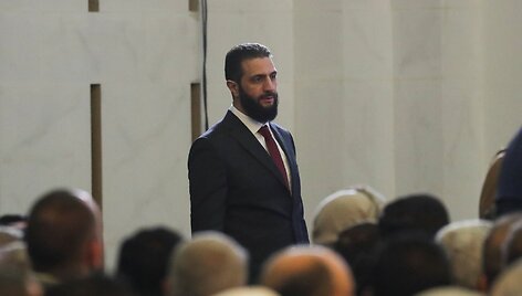Sirijos laikinasis prezidentas Ahmedas al Sharaa / Khalil Ashawi / REUTERS