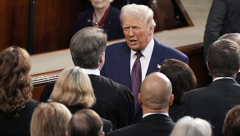 Donaldas Trumpas pasitinkantis Auk&scaron;čiausiojo Teismo teisėjus / Alex Brandon / AP