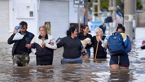 Potvynis Argentinoje / PABLO PRESTI / AFP