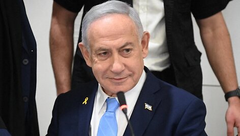 Izraelio ministras pirmininkas Benjaminas Netanyahu / YAIR SAGI / AFP