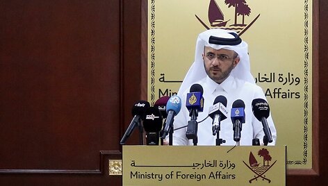 Kataro užsienio reikalų ministerijos spaudos konferencija / Imad Creidi / REUTERS