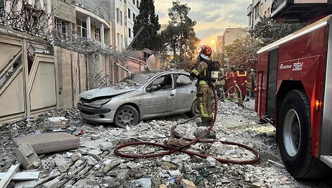 Po Izraelio smūgių Teherane / MEGHDAD MADADI / AFP