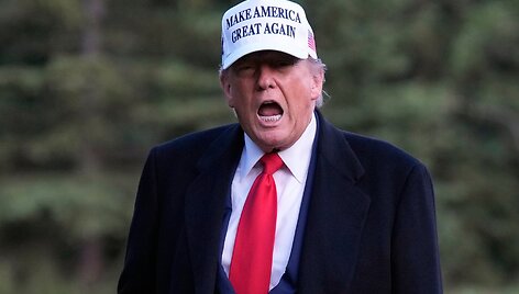 Irano ir Izraelio konflikto fone Donaldas Trumpas atvyko į G-7 susitikimą Kanadoje / Adrian Wyld / AP