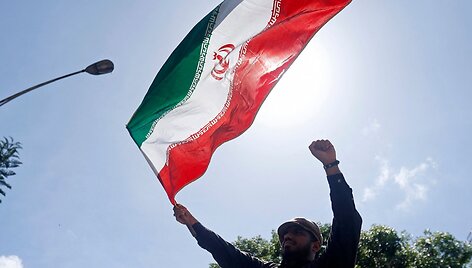 Irano vėliava / PEDRO MATTEY / AFP