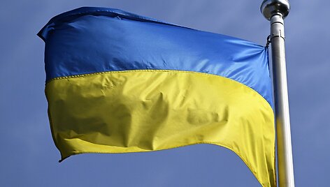 Ukrainos vėliava / Vesa Moilanen/LEHTIKUVA/SIPA / Vesa Moilanen/LEHTIKUVA/SIPA