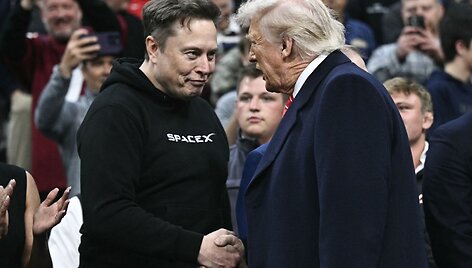 E. Muskas ir D. Trumpas / BRENDAN SMIALOWSKI / AFP